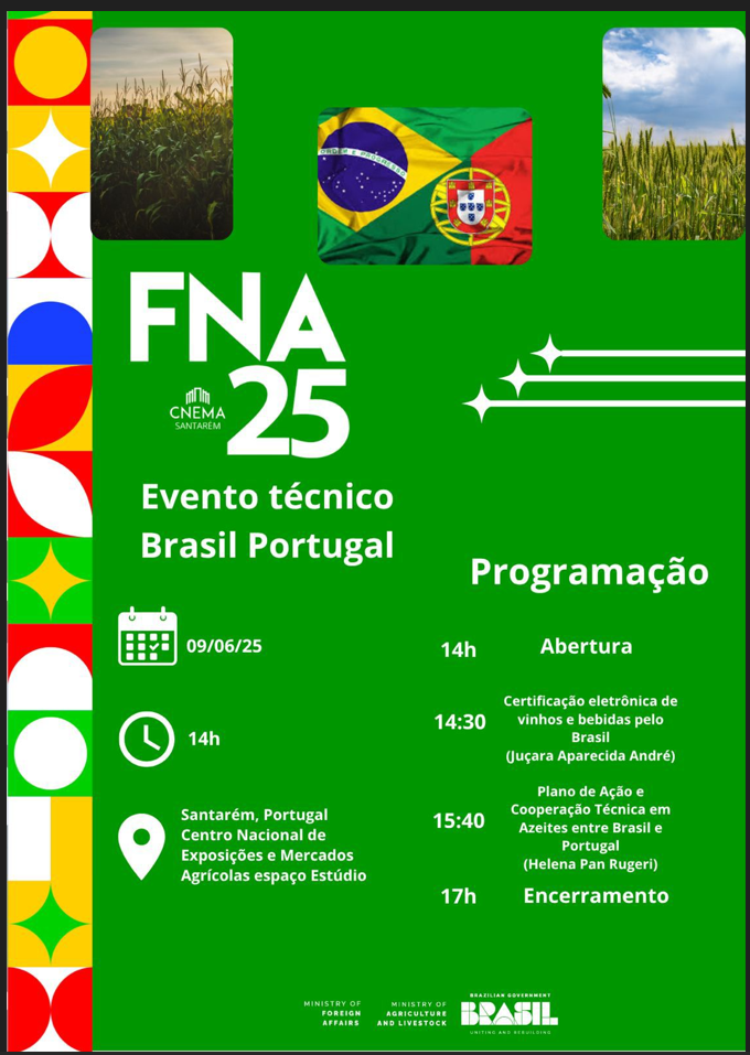 Programação do evento Técnico Brasil Portugal